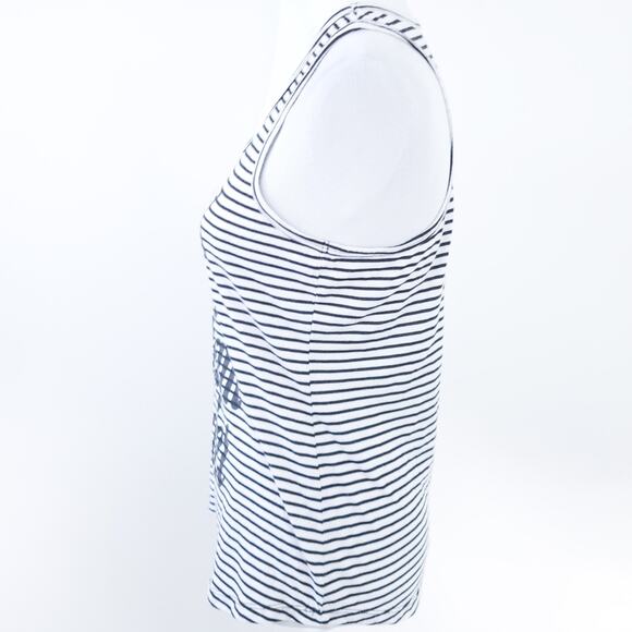 Work Hard Dream Hard Sleeveless Workout Tank Black Medium, Stripe, Athletic - Picture 6 of 6